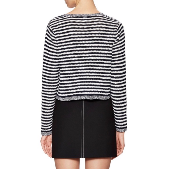 new DVF ☾ Striped Cardigan Sweater ☾ Midnight - Picture 2 of 16